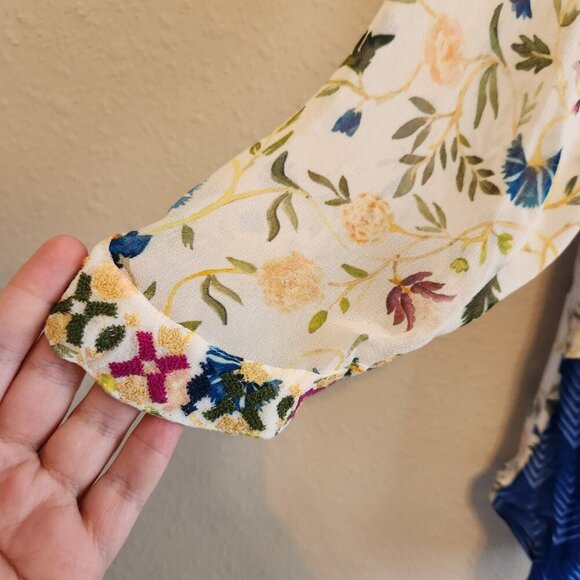 Soft Surroundings Floral Embroidered Kimono Size XS - Picture 3 of 11